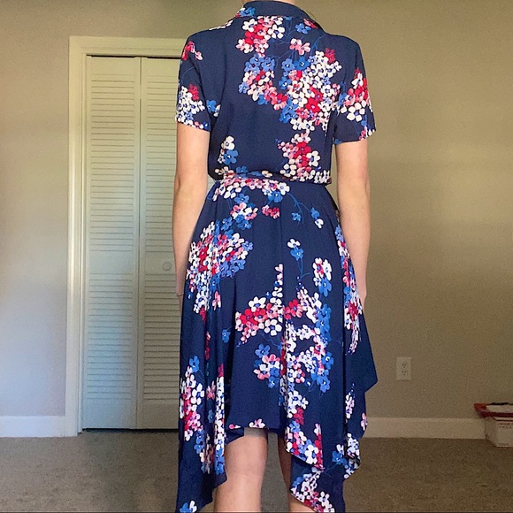 NWT Tommy Hilfiger Floral Dress Handkerchief Skirt - Picture 3 of 6